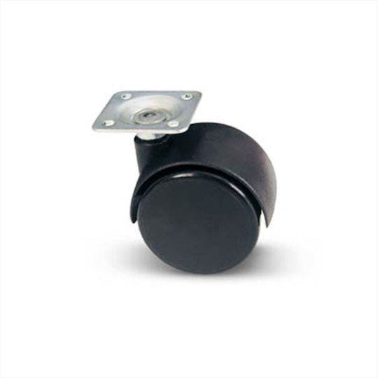 Roata de mobilier din Polipropilenă cu Roți în Culoare Negru 5x5x6cm
