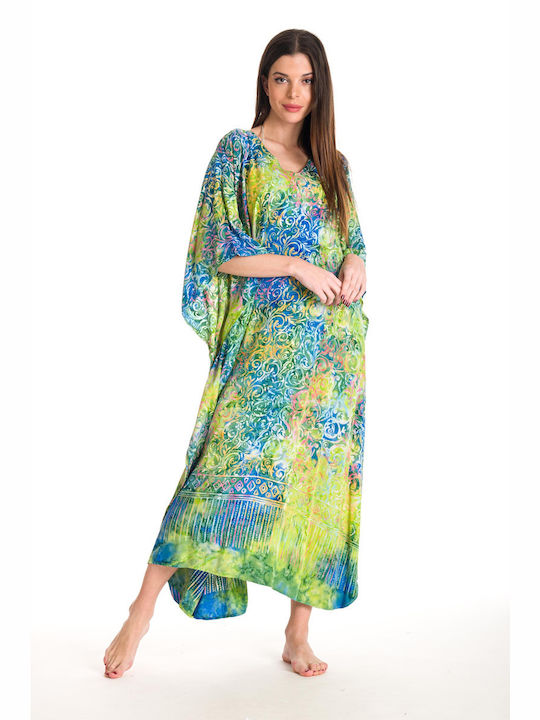 Rima Beachwear Damen Kaftan Strand Light Green