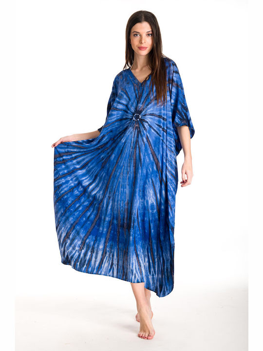 Rima Beachwear Feminin Caftan de Plajă Albastru