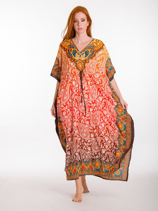 Rima Beachwear Women's Caftan Beachwear Orange