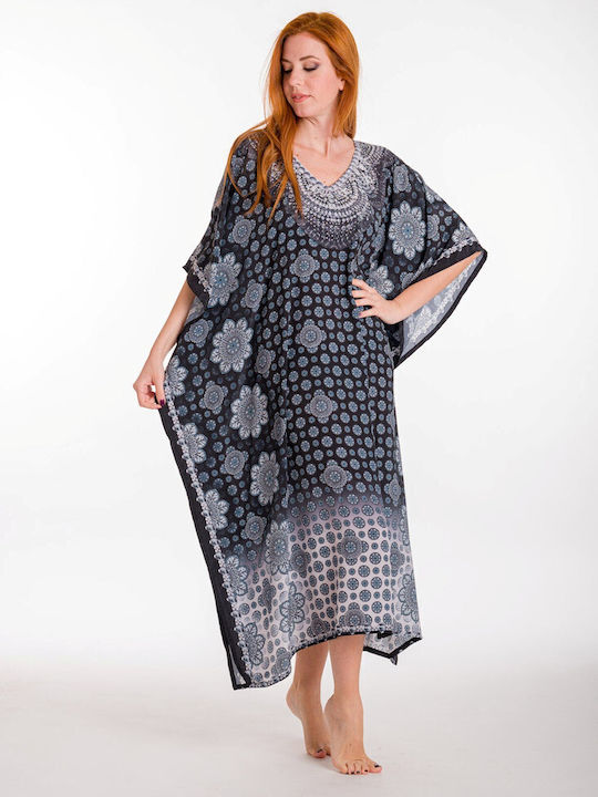 Rima Beachwear Γυναικείο Καφτάνι Παραλίας Μαύρο