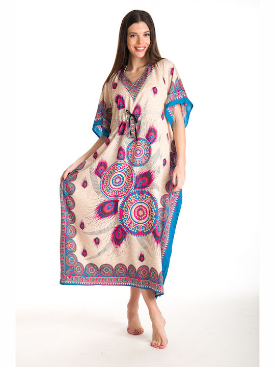 Rima Beachwear Feminin Caftan de Plajă Bej