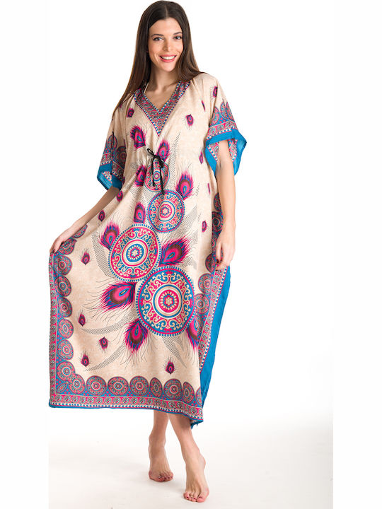 Rima Beachwear Feminin Caftan de Plajă Bej