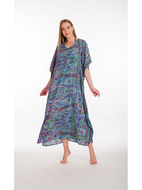 Rima Beachwear Feminin Caftan de Plajă Albastru