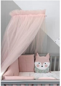 Baby Star Cradle Mosquito Net Elegant Pink