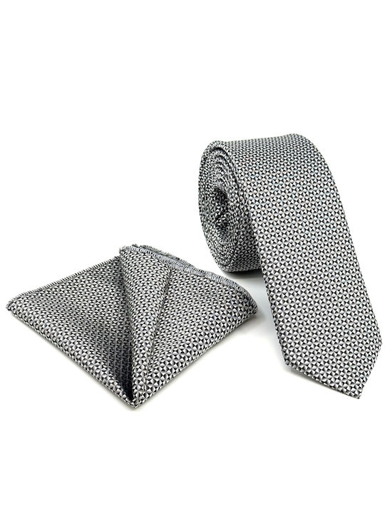 Legend Accessories Set de Cravată pentru Bărbați Tipărit în Culorea Alb
