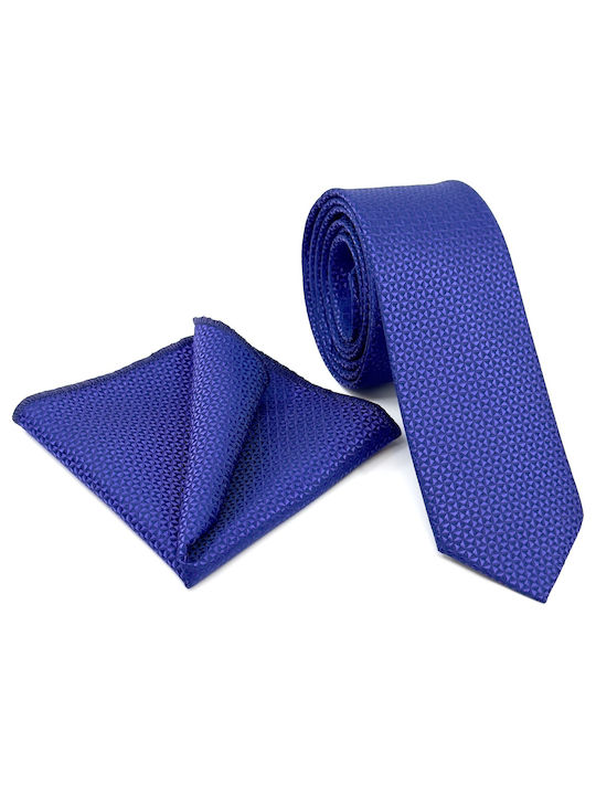 Legend Accessories Men's Tie Set Printed in Blue Color