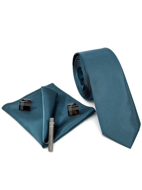 Petrol Industries Men's Tie Set in Blue Color