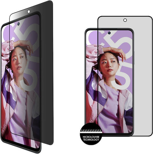 Idol 1991 0.25mm Full Glue Privacy Full Face Tempered Glass Black (Realme C55) 8363733