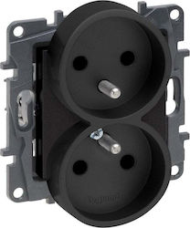 Legrand Niloe Power Socket Front in Black Color...