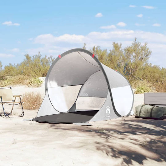 vidaXL Pop Up Beach Tent for 2 People Grey