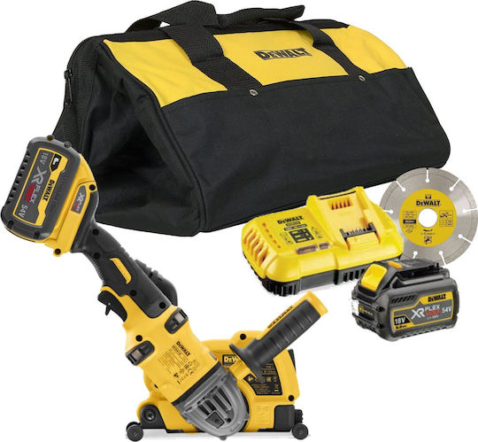DEWALT DCG4610T2 Winkelschleifer 125mm Batterie Bürstenlos 2x6Ah