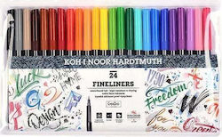 Koh-I-Noor Маркери 0.3mm Комплект 24 Цветни Маркери Koh-I-Noor Маркери 0.3mm Комплект 24 Цветни Маркери