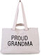 Childhome Wickeltasche-Wickeltasche Schulter/Hand Weiß 50x16x34cm.