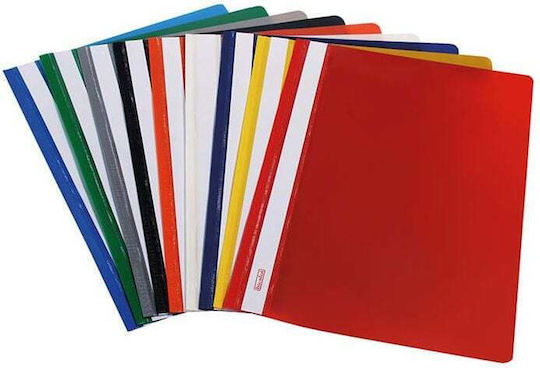 Biurfol Dosar Transparent cu Urechi pentru Hârtie A4 Gri 20buc