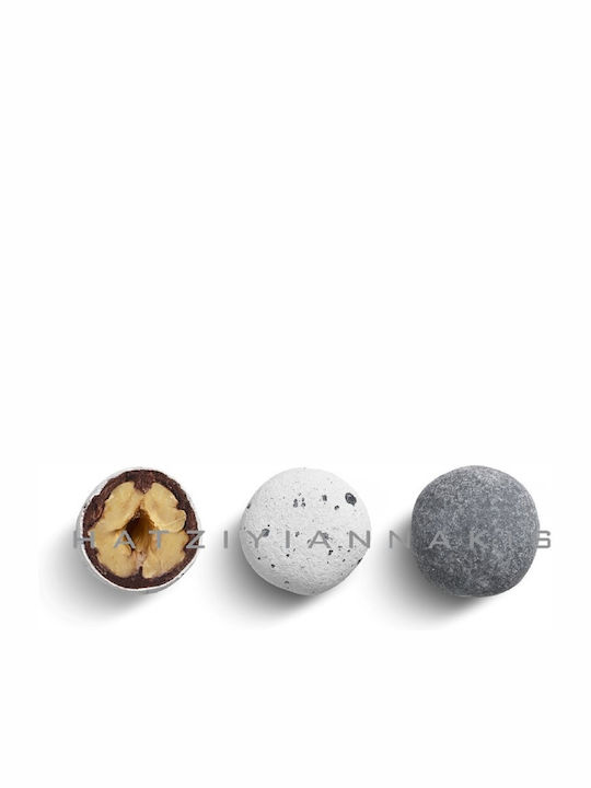 CHatzigiannakis Jordan Almonds Skiathos in Pebble Shape with Chocolate Flavour Gray 500g