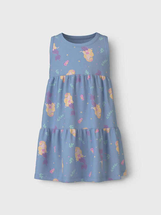 Name It Παιδικό Φόρεμα Αμάνικο Γαλάζιο