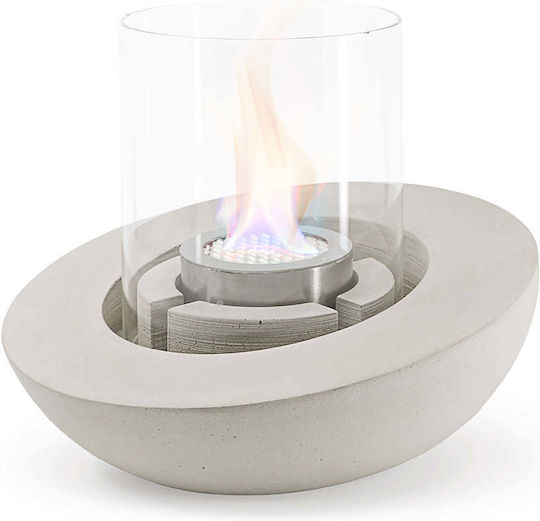 Schreibtisch Bioethanol Kamine Innen- / Außenbereich Weiß