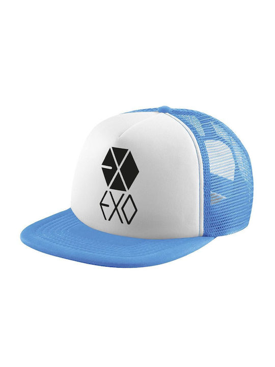 Koupakoupa Kids' Hat Jockey Fabric Exo Band Korea Light Blue