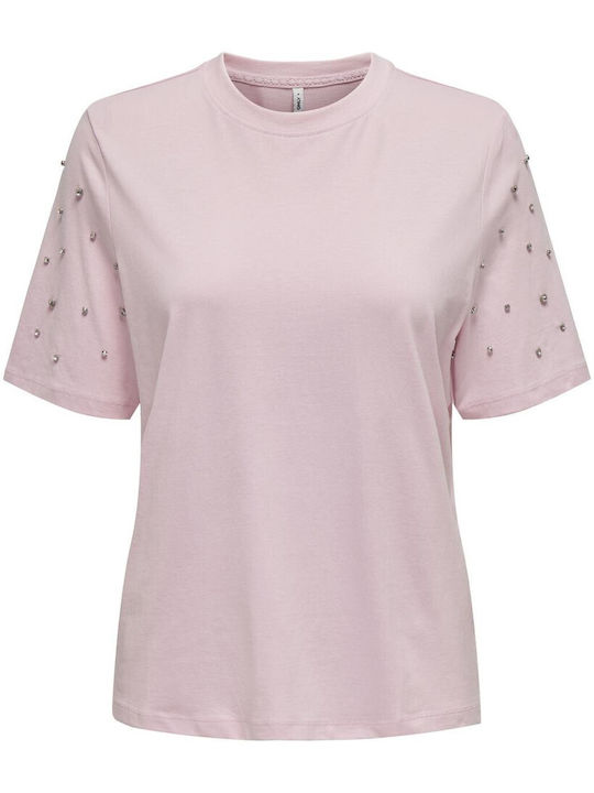 Only Damen T-Shirt Pink