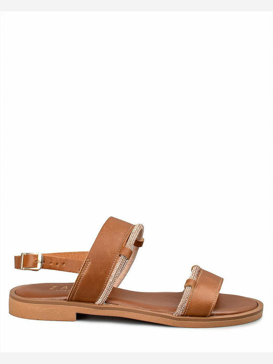 Zakro Collection Leather Women's Sandals Brown