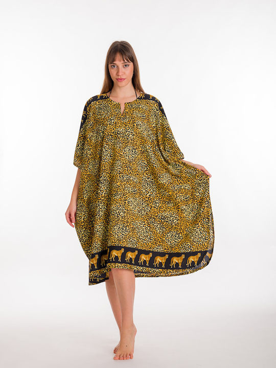 Rima Beachwear Damen Kaftan Strand Yellow