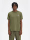 Fred Perry Ringer Ανδρικό T-shirt Κοντομάνικο Uniform Green