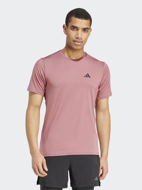 Adidas Tr-es Stretch T Ανδρική Μπλούζα Ροζ