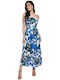 RichgirlBoudoir Summer Midi Dress Blue