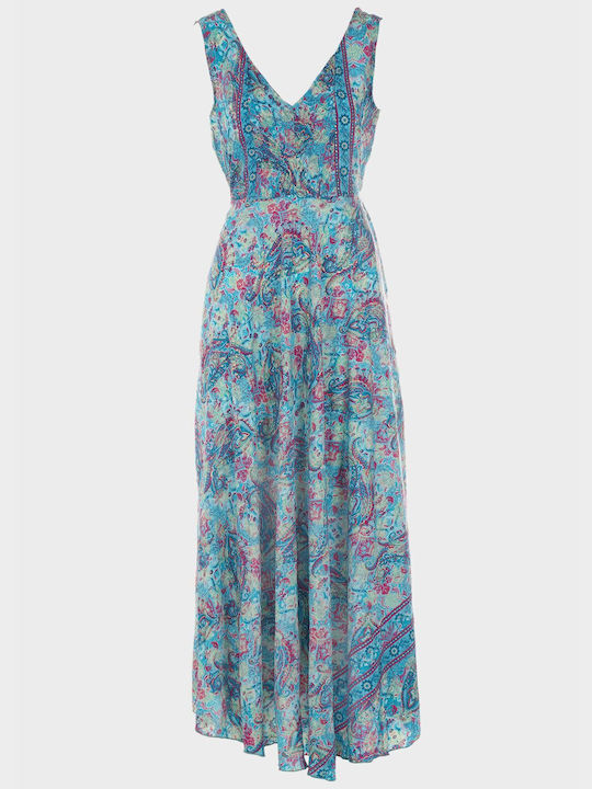 G Secret Maxi Dress with Ruffle Mint