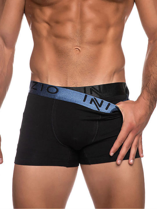 Inizio Men's Boxers Black 2Pack