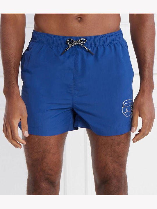 Karl Lagerfeld Ikonik Herren Badebekleidung Shorts Lightblue