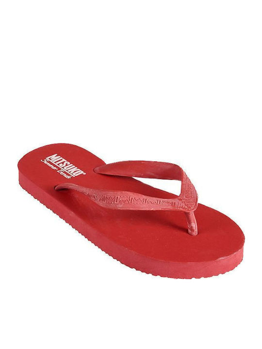 Mitsuko Women's Flip Flops Red