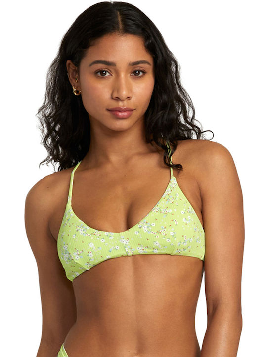 RVCA Bikini Swim Top Neon Green