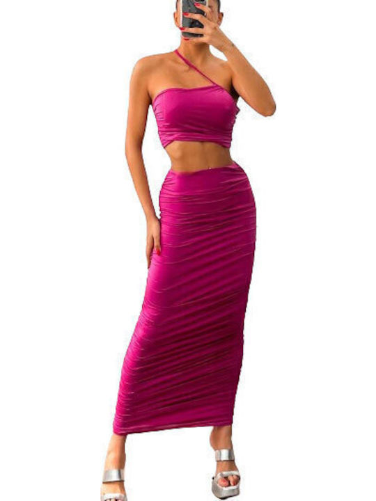 Σετ με Φούστα Magenta