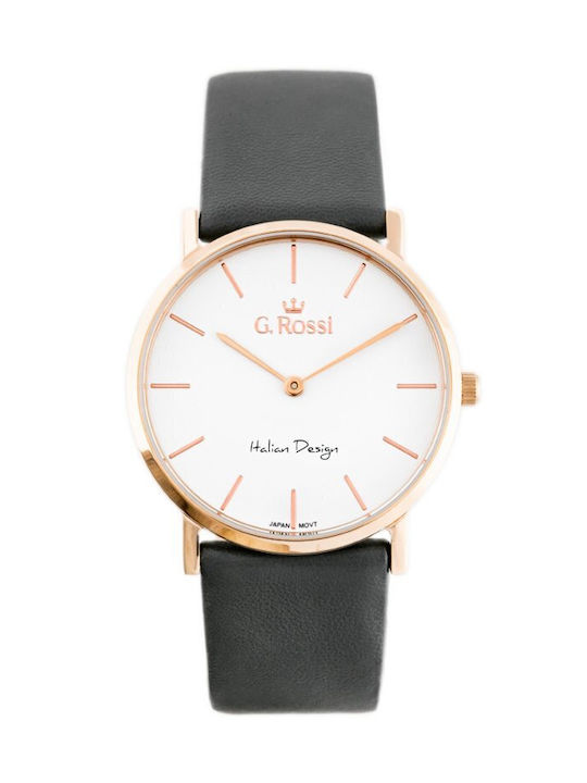 G.Rossi Watch with Gray Leather Strap