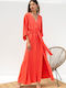 Le Vertige Maxi Dress Coral