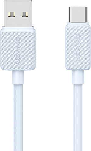 Usams US-SJ688 USB 2.0 Cable USB-C male - USB-A 15W Μπλε 1m SJ688USB03