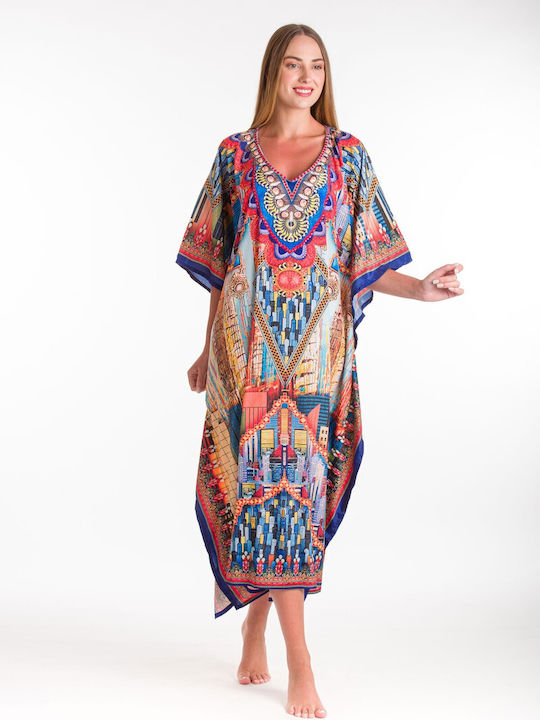 Rima Beachwear Women's Caftan Beachwear Multico...