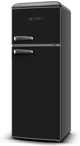 ETA Retro Fridge-Freezer 215lt H148.2xW55.2xD62.1cm Black 253890020E