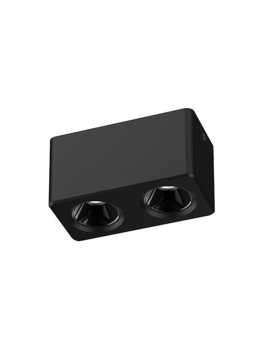 Eurolamp Einzel LED Natürliches Weiß Spot in Schwarz Farbe