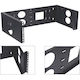Wall Mounted Rack Cabinet 3U 51.5x31.5x15cm Black