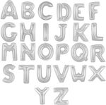 Μπαλόνια Foil Διάφορα Γράμματα Ασημί 82 Εκ Type P