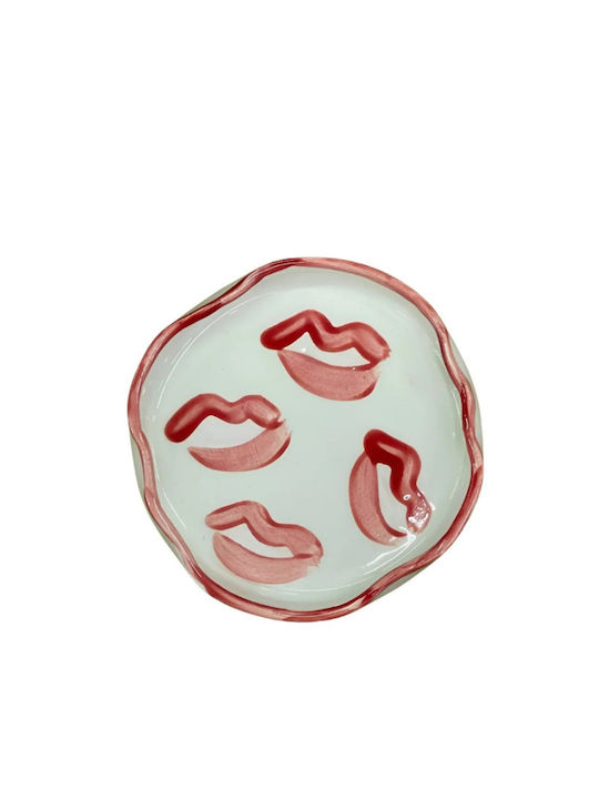 Rhea Kalo Ceramic Cigarette Ashtray Red Rhea Kalo Squashed Ashtray