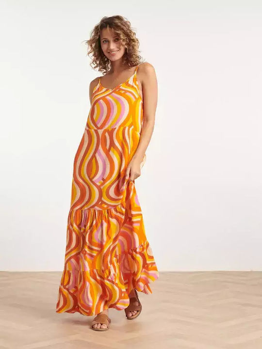 Smashed Lemon Summer Dress Orange