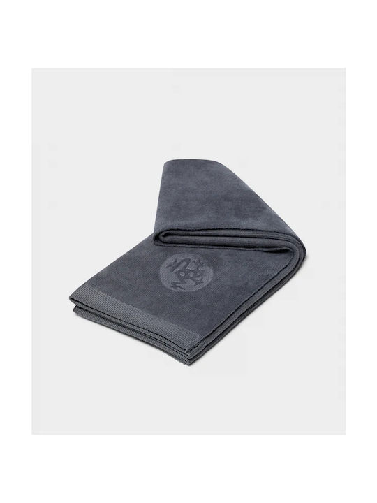 Manduka Microfiber Gray Gym Towel 41x67cm