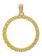 Kiriakos Gofas Charm with Stones made of 14K Gold