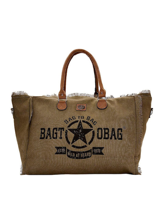 Bag to Bag Υφασμάτινη Τσάντα Θαλάσσης Πράσινη
