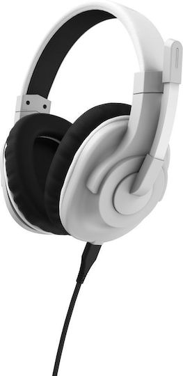 HAMA SoundZ 100 V2 Over Ear Gaming Headset με σύνδεση 3.5mm Λευκό