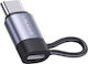Usams Us-sj677 Конвертор USB-C мъжки към USB-C женски Сив 1бр